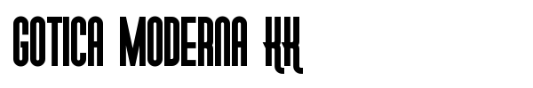 Gotica Moderna KK font preview